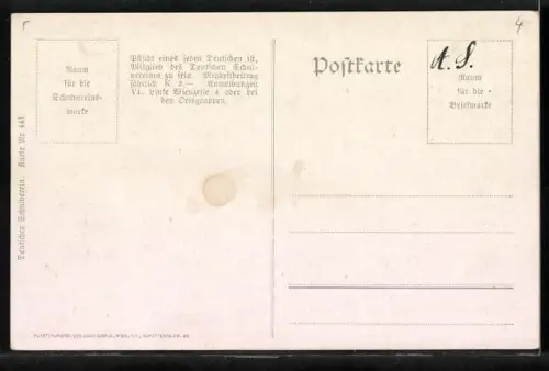 AK Deutscher Schulverein Nr. 441: Mauthausen /Donau, Ortsansicht übers Wasser gesehen