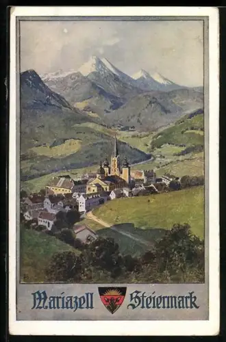 AK Deutscher Schulverein Nr. 552: Mariazell / Steiermark, Gesamtansicht