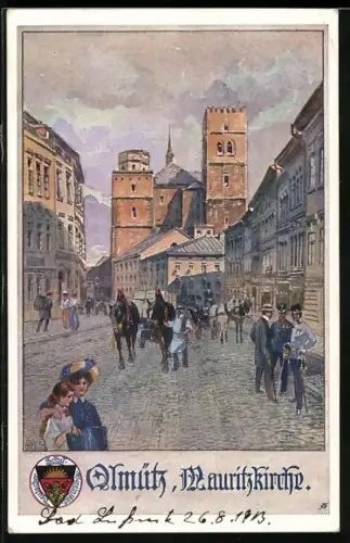AK Deutscher Schulverein Nr. 533: Olmütz, Mauritzkirche