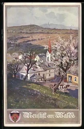 AK Wien-Neustift am Walde, Blick auf die Kirche