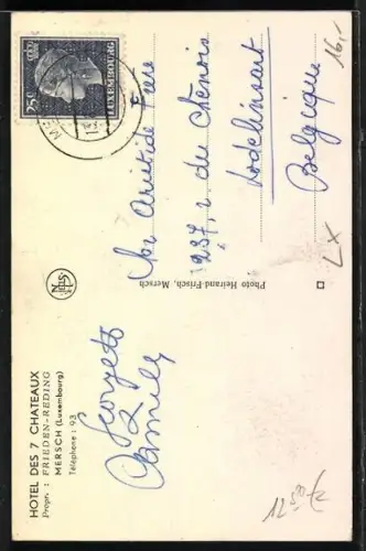 AK Mersch, Hotel des 7 Chateaux, Propr. Frieden-Reding