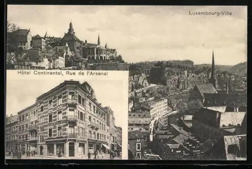 AK Luxembourg, Hotel Continental, Rue de l`Arsenal
