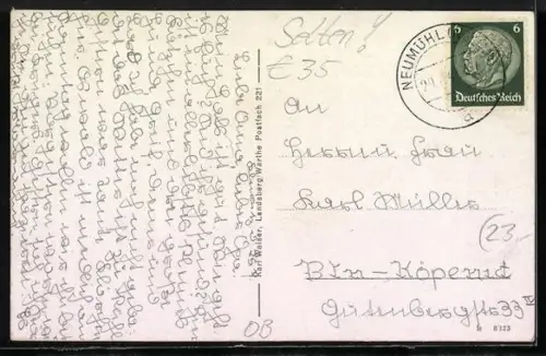AK Klewitz, Gasthaus Rich. Krüger, Kirche, Denkmal und Mietzel