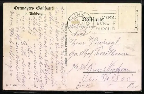 AK Leonding, Aichberg, Gasthaus Ortmayer