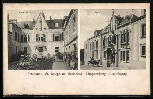 AK Limbertsberg, Pensionnat St. Joseph au Marienhof, Cour intérieure, L`Entrée