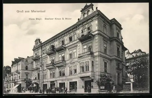 AK Marienbad, Hotel Haus Steyr