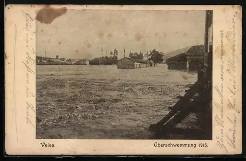 AK Veles, Hochwasser im Jahre 1916
