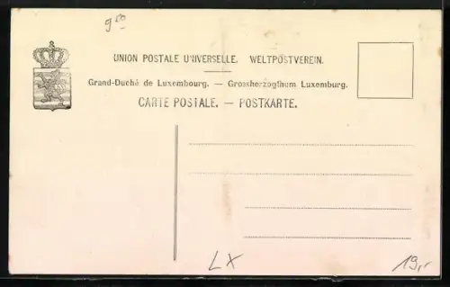 AK Luxembourg, Hotel Clesse, Propr. J. Korn, Place de la Gare