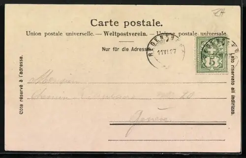 AK Regensberg, Strassenszene, Ortschaft von oben