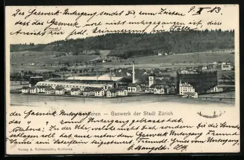 AK Schlieren, Gaswerk der Stadt Zürich