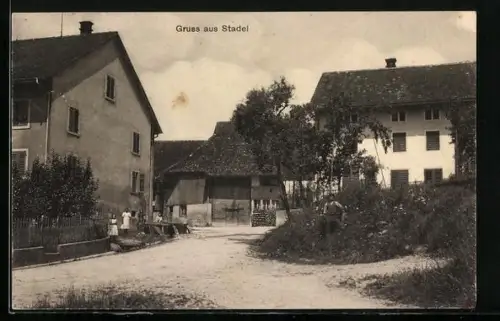 AK Stadel /Winterthur, Ortspartie