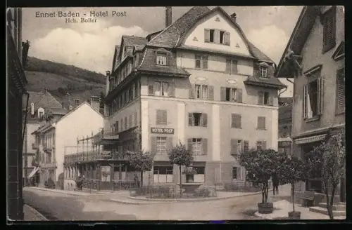 AK Ennet-Baden, Hotel Post, Bes. Hch. Boller