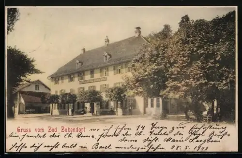 AK Bad Bubendorf, Blick auf das Hotel Soolbad Bubendorf
