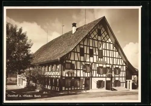 AK Winkel /ZH, Seeb, Gasthof zum Hecht