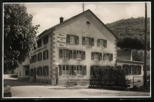 AK Eptingen, Gasthaus z. Linde, Ausschank von Wartech Bier