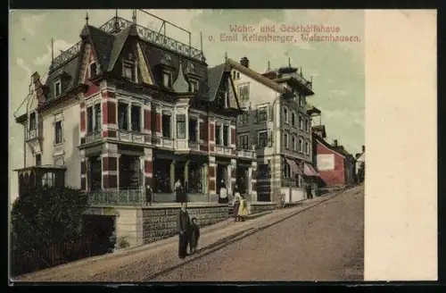 AK Walzenhausen, Wohn- und Geschäftshaus von Emil Kellenberger