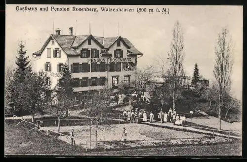 AK Walzenhausen, Gasthaus und Pension Rosenberg