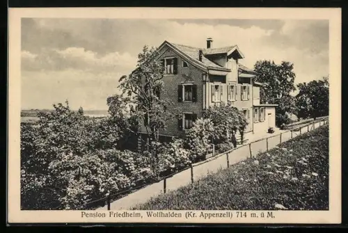 AK Wolfhalden /Appenzell, Pension Friedheim