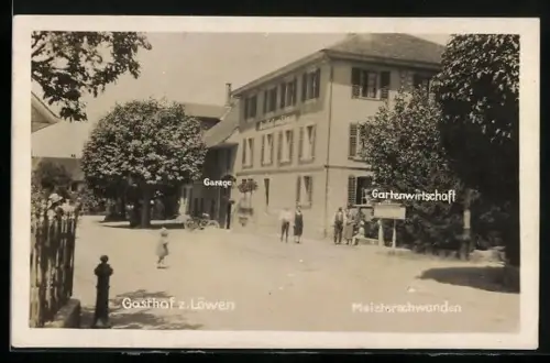 AK Meisterschwanden, Gasthof z. Löwen mit Garage und Garten