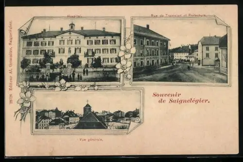 AK Saignelégier, Hospital, Rue de Tramelan et Préfecture
