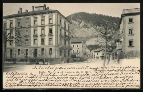 AK Fleurier, Hotel Victoria et Avenue de la Gare