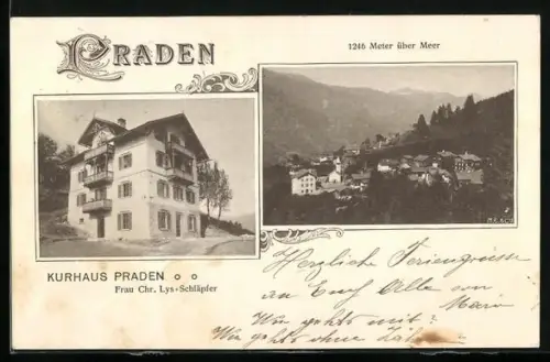 AK Praden, Kurhaus Praden, Inh. Frau Chr. Lys-Schläpfer