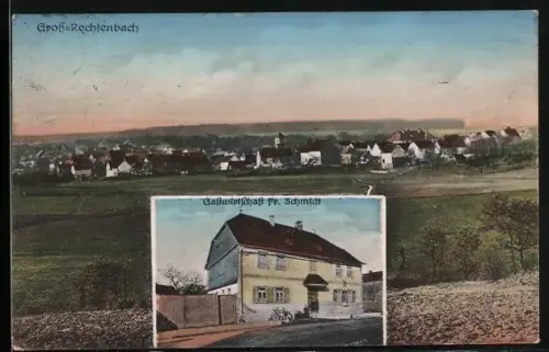 AK Gross-Rechtenbach, Gasthaus Fr. Schmidt