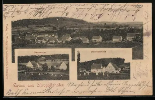 AK Rappoltshofen, Benzenhof, Beutenmühle