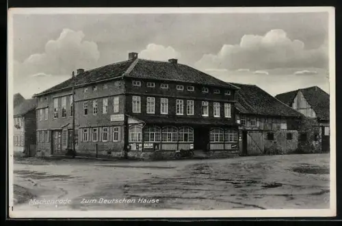AK Mackenrode /Tettenborn, Gasthof zum Deutschen Hause F. Dempwolff, Panorama