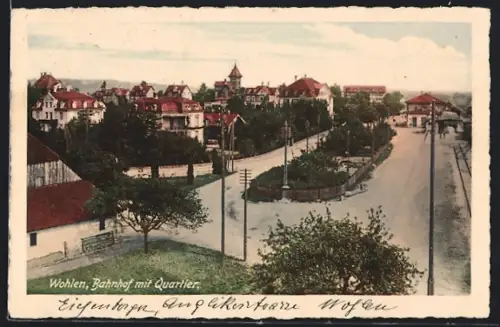 AK Wohlen /AG, Bahnhof mit Quartier