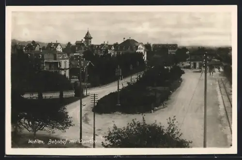 AK Wohlen /AG, Blick auf Bahnhof und Quartier