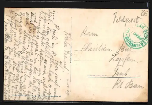 AK Röthenbach, Ortsansicht mit Kirche