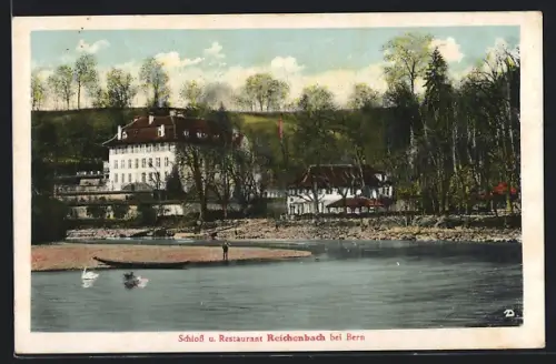 AK Reichenbach bei Bern, Schloss und Restaurant
