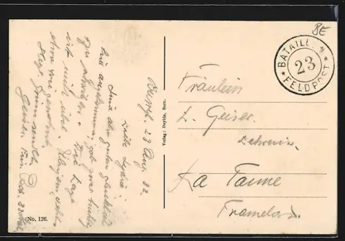 AK Oberwil bei Büren, Ortspartie mit Kirche