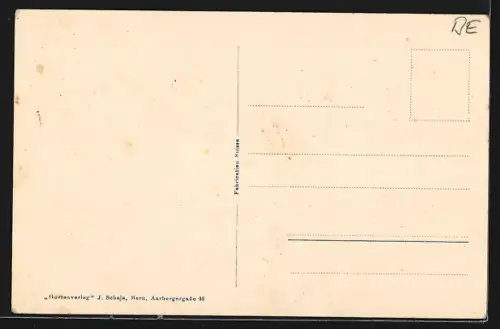 AK Vechigen, Menziwilegg bei Worb, Gasthaus mit Gästen