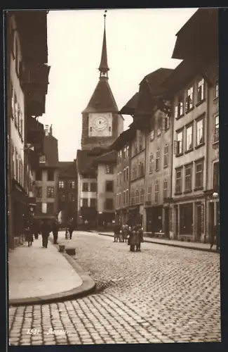 AK Aarau, Strassenpartie im Stadtkern