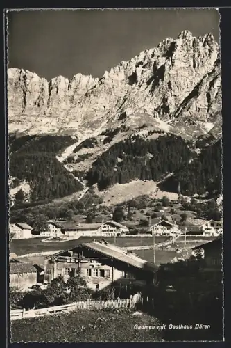 AK Gadmen, Ortsansicht mit Gasthaus Bären