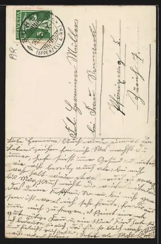 Foto-AK Bühler, Ortsansicht mit Kirche aus der Vogelschau