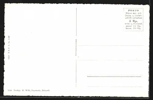 AK Beinwil, Ortsansicht mit Blick zur Kirche