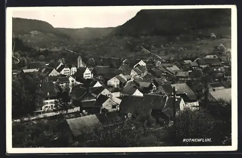 AK Rothenfluh, Ortsansicht aus der Vogelschau
