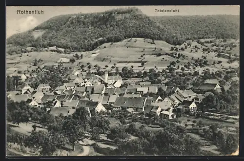 AK Rothenfluh, Totalansicht aus der Vogelschau