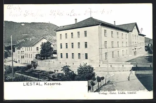 AK Liestal, Ansicht der Kaserne, Totalansicht