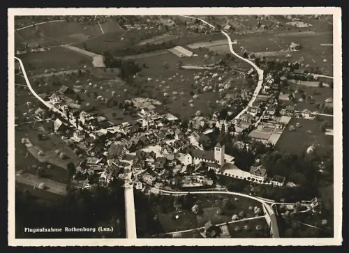 AK Rothenburg /Luz., Ortsansicht, Fliegeraufnahme