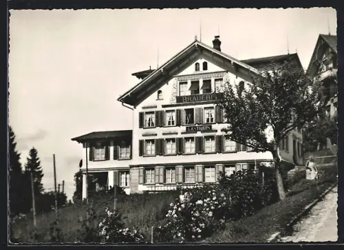 AK Teufen /App., Gasthaus Brauerei, Bes. R. Büchi