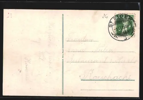 AK Wil /SG, Hofplatz, Stadtpfarrkirche, Arkaden, St. Peterskirche, Passepartout mit Wappen