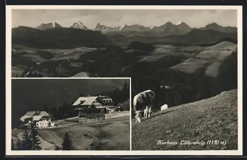 AK Wasen, Kurhaus Lüdernalp, Landschaftspanorama
