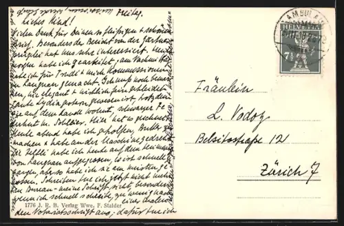 AK Signau, Generalansich mit der Kirche im Zentrum