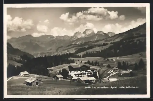 AK Saanenmöser, Sport Hotel und Kurhaus mit Bergblick, Spillgerten