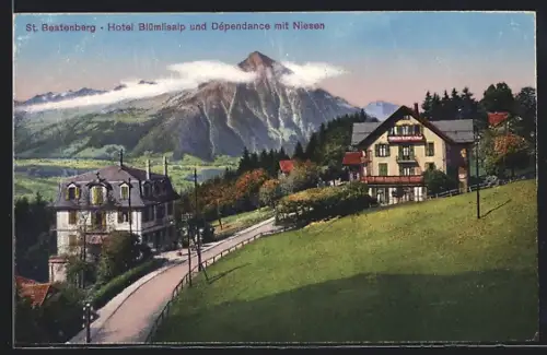 AK St. Beatenberg, Hotel Bluemlisalp und Dépendance mit Niesen