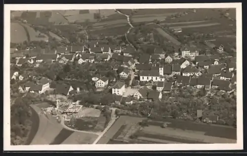 AK Schinznach, Ortsansicht von Süden, Fliegeraufnahme